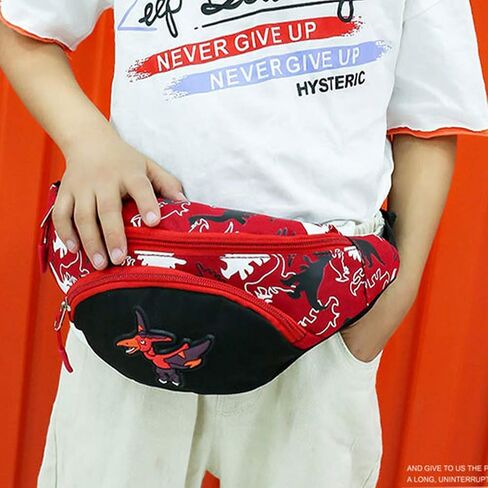 VALICLUD Toddler Fanny Pack Dinosaur Waist Pack Fanny Pack Boys Girls Kids Belt Bags Belt Bum Bag for Party Leisure in Kuwait