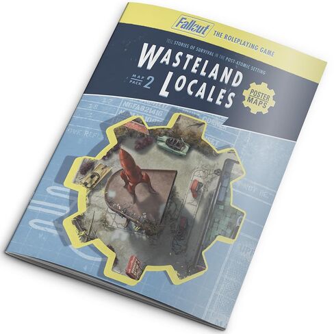 Modiphius Entertainment: Fallout: The Roleplaying Game - Map Pack 1: Vault - RPG Accessory, 32 Page Softcover Booklet & 4 Double-Sided Poster Maps in Kuwait