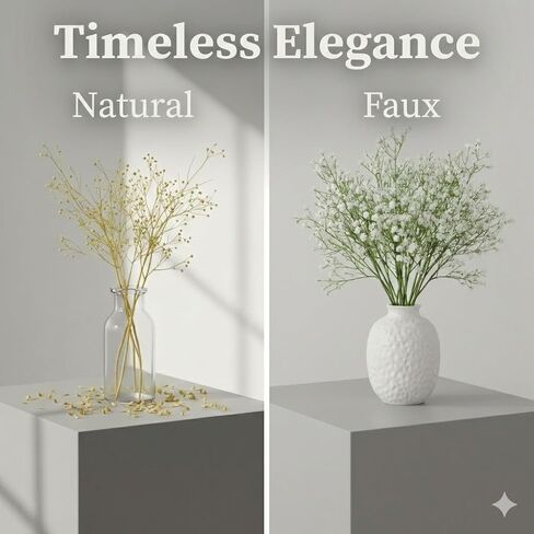 Sukh 10PCS Baby Breath Artificial Flowers Fake Babys Breath Gypsophila Flowers Bulk Realistic Artificial Flowers Bouquet Flores Artificiales para Decoracion for Wedding Party Home Decoration in Kuwait