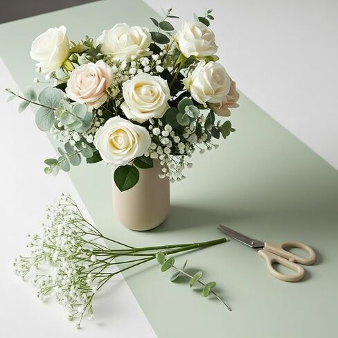 Sukh 10PCS Baby Breath Artificial Flowers Fake Babys Breath Gypsophila Flowers Bulk Realistic Artificial Flowers Bouquet Flores Artificiales para Decoracion for Wedding Party Home Decoration in Kuwait