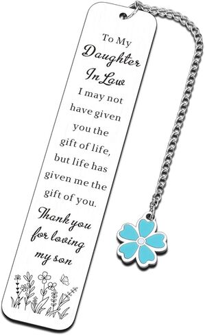 Future Daughter in Law Gifts from Mother in Law Daughter in Law Birthday Gifts Wedding Anniversary Gifts for Daughter-in-Law Bridal Shower Gifts for Bride Bookmark Gifts for Book Lover Christmas in Kuwait