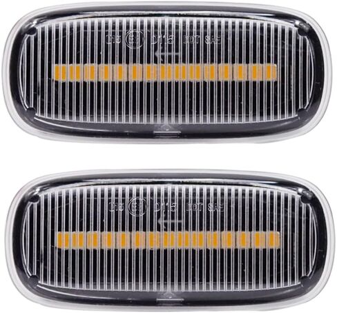 Hacreyatu Led Dynamic Side Marker Turn Signal Light Sequential Blinker Light For A-udi A3 S3 8L/ A8 D2 /TT 8N (black) in Kuwait