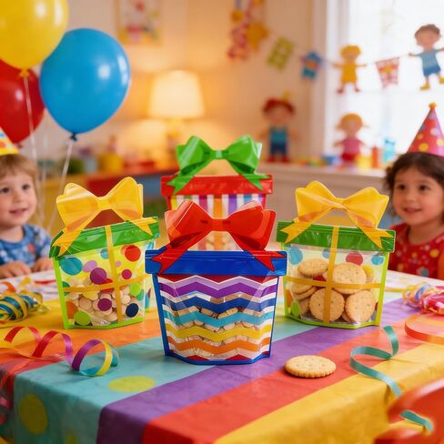 W Wintming 60pcs Butterfly Party Party Forms مع نافذة واضحة ومقبض - قفل الرمز البريدي يقف على رائحة الأكياس الصالحة لختم الهدايا (30) in Kuwait