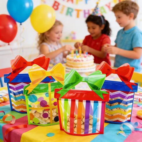 W Wintming 60pcs Butterfly Party Party Forms مع نافذة واضحة ومقبض - قفل الرمز البريدي يقف على رائحة الأكياس الصالحة لختم الهدايا (30) in Kuwait