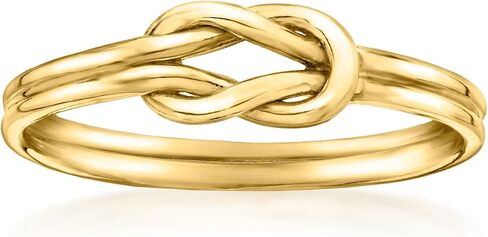 RS Pure by Ross-Simons 18kt Gold Vermeil Knot Ring. Size 6 in Saudi Arabia