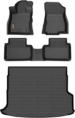 Binmotor-All Weather Floor Mats for Nissan Frontier Crew Cab 2025 2024 2023 2022, Frontier Car Floor Mats, Waterproof Mats for Nissan Frontier Crewcab PRO-4X丨PRO-X丨S丨SV丨SL in Saudi Arabia