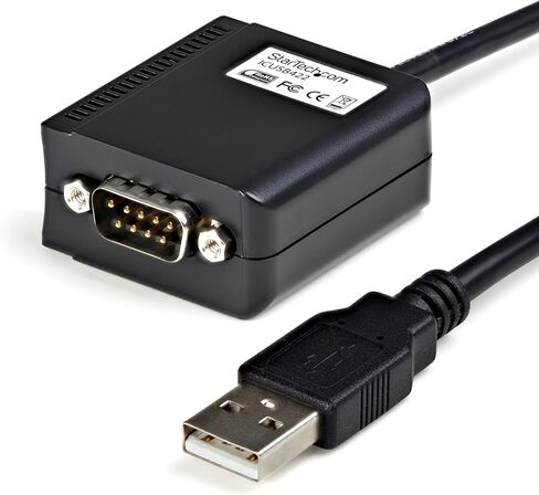 StarTech.com 1 منفذ USB معدني صناعي إلى RS422/RS485 محول متسلسل مع عزل (ICUSB422IS) أسود in Kuwait