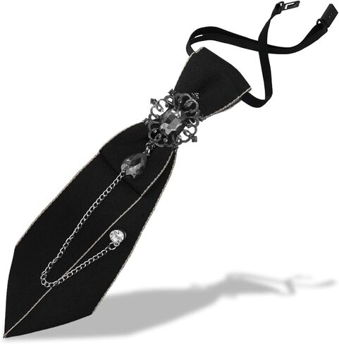 Bow Tie for Women Pre-tied Ties for Girl, Adjustable Bowtie for Women Girls with Rhinestone for School Work Uniform in Kuwait