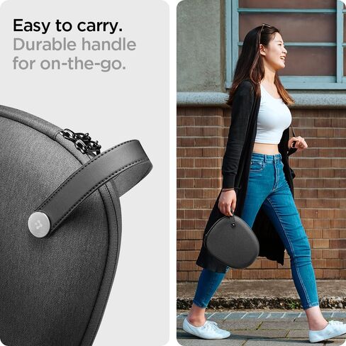 Spigen Klasden Designed for Airpods Max Carrying Travel Case Pouch Bag - Charcoal Gray [Compatible with Smart Case for Sleep Mode] in Kuwait