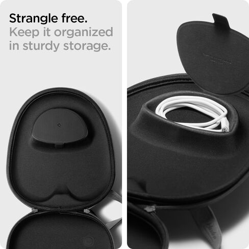 Spigen Klasden Designed for Airpods Max Carrying Travel Case Pouch Bag - Charcoal Gray [Compatible with Smart Case for Sleep Mode] in Kuwait
