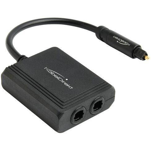 TOSLINK cable, 90° angled with 0 % signal loss – 6ft – fiber optic cable for soundbars (TOSLINK to TOSLINK, optical audio cable, digital S/PDIF, stereos/amplifiers/amps, Xbox One/PS4) – CableDirect in Kuwait