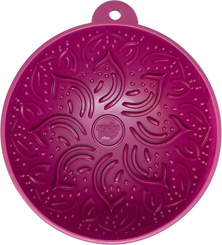 SodaPup Garden Tipsy Bowl eMat – Durable Lick Mat Enrichment Feeder Made in USA from Non-Toxic, Pet-Safe, Food Safe Rubber for Mental Stimulation, Avoiding Overfeeding, Calming, & More in Saudi Arabia