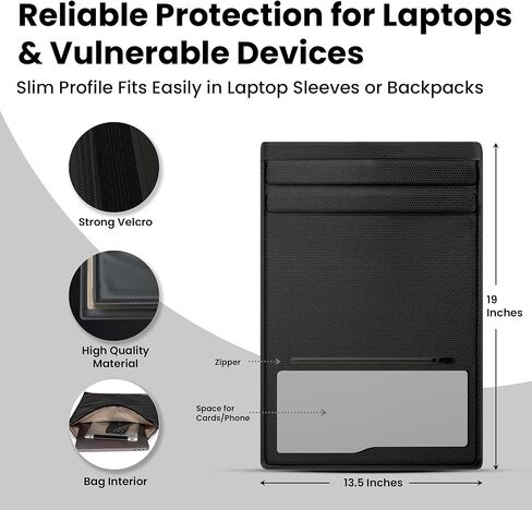 OFFGRID Cell Phone Faraday Bags - Premium EMP Proof Faraday Bags - Device Shielding Data Security for Signal Blocking & Anti-Spy Protection. Faraday Bags for Cell Phones, Tablets and Laptops in Kuwait