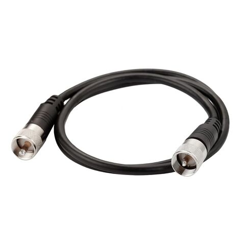 RFAdapter RG8x Coaxial Cable, CB Coax Cable, 50ft UHF PL259 Male to Male Low Loss CB Antenna Cables, 50 Ohm for HAM Radio, Antenna Analyzer in Kuwait