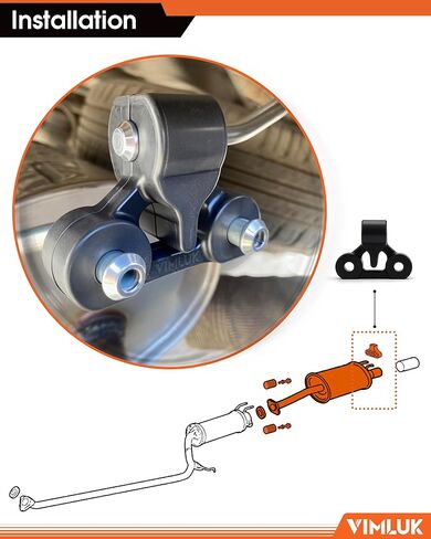 409 Stainless Steel Rear Exhaust Muffler Compatible for 2006-2011 Honda Civic 1.8L and 2006-2011 Honda Civic Hybrid Sedan 1.3L-Including Gasket and Bolt kit Part Number:18307-SNA-A01(VK-HC01) in Kuwait