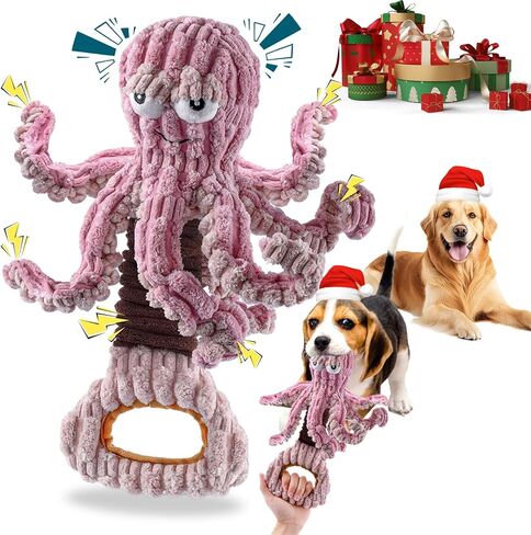 Tug of War Dog Toy, Squeaky Dog Toys for Aggressive Chewers, Interactive Duck Puppy Toys to Keep Them Busy in Kuwait