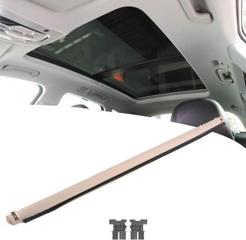 Corn Beige Car Window Curtain Sunroof Sunshade Cover with 2 Clips Replacement for Sharan Tiguan Q5 1K9877307B in Saudi Arabia
