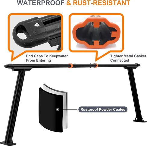 Truck Ladder Rack, Universal Aluminum Truck Bed Rack for Pickup,Adjustable Length 70-79 in,Height 28In,Real 1000LB Capacity Truck Bed Rack Set for Kayak, Surfboard, Lumber, Ladder in Kuwait