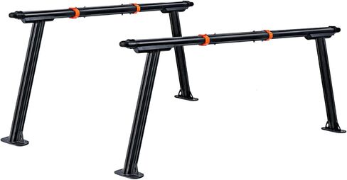 Truck Ladder Rack, Universal Aluminum Truck Bed Rack for Pickup,Adjustable Length 70-79 in,Height 28In,Real 1000LB Capacity Truck Bed Rack Set for Kayak, Surfboard, Lumber, Ladder in Kuwait