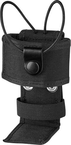 L-Style Universal Radio Holster Case with Reflective Tape, Leather Black in Kuwait