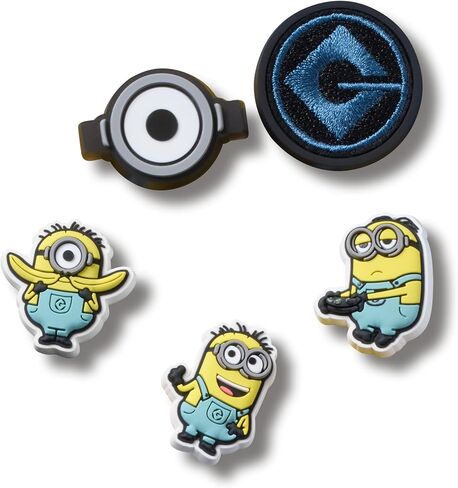 Crocs Kids and Toddler TV Shows Collection Multi Packs Shoe Charms, Minions, 5 Pack in Saudi Arabia