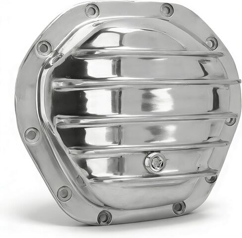 Aluminum Differential Cover, Lightweight Polished Design, Easy Install, Front Rear for Dana 44 F ‑ 100, Truck, Bronco (Polished) in Kuwait