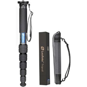 Leofoto MP-364C+VH-10S Monopod and Tilt Head Set, Carbon Fiber, VH-10S Monopod Head, 4 Leg Sections, Arca Compatible (MP-364C+VH-10S Set) in Saudi Arabia