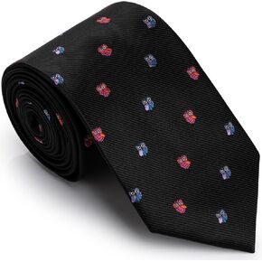 Hawson Shark Skinny Tie 2.5 بوصة عرض Marine Predator Necktie للهدايا الغواص ، أحداث الحفاظ على المحيطات يدويًا إكسسوارات جامع بحري مصنوعة يدويًا in Kuwait