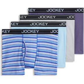 ملابس داخلية للرجال من Jockey مصنوعة من مزيج القطن خفيف الوزن مقاس 5 بوصات - 4 قطع in Kuwait