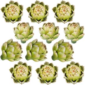 Notakia 3Pcs Large Faux Artichokes for Decoration Green Large Artichoke Faux Fruit Vegetable Artificial Artichokes Decor Realistic Fake Artichokes Decoration Christmas Party Home Kitchen Table in Kuwait