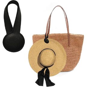 Travel Clip for Bags, Strong Leather Holder with Secure Closure, Lightweight Hook for Purses, Backpacks, Tote Bags, Luggage, Beach Accessories, and Vacation Essentials (1-Pack) ﻿ in Kuwait