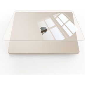 Compatible for MacBook Air 13.6 inch Case M3 M2 2024-2022 Release Model A3113 A2681, Sturdy Protective Plastic Hard Shell Case Cover for MacBook Air M2 13 inch Case - Midnight Clear in Kuwait