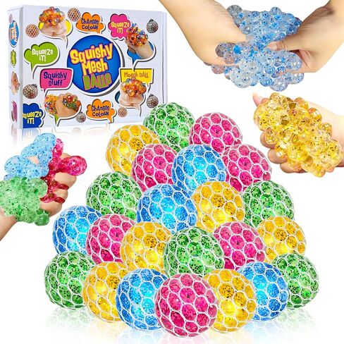 12 Pack Prefilled Easter Eggs with Chick Duck LED Puffer Balls,Light Up Stress Relief Fidget Toys Squeeze Sensory Ball for Kids Boys Girls Easter Basket Stuffers Easter Egg Hunt Party Favor Gift in Kuwait