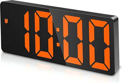 AMIR Digital Alarm Clock, [Upgraded Version] LED Clock for Bedroom, Electronic Desktop Clock with Type-C Port,Adjustable Brightness,DST,Snooze,12/24H Display for Home,Office in Kuwait