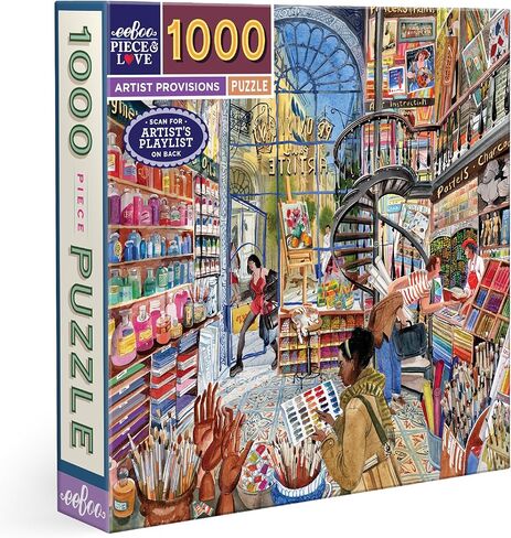 Piebo Piece & Love: أحكام الفنان - أحكام 1000 قطعة - بانورات مربعة للبالغين ، 23 × 23 ، تتضمن إدراج مرجعي للصورة ، وقطع لامعة in Saudi Arabia