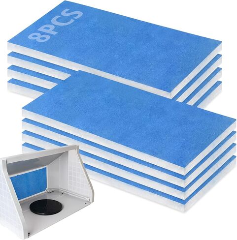 U0U 10 Pieces Paint Booth Filters,Portable Spray Booth Filter, Paint Booth Exhaust Filters for Replace Airbrush Spray Booths Paint Booth (10) in Saudi Arabia