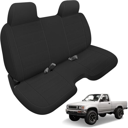 Front Bench Seat Cover Compatible with 1990-1995 Toyota Pickup with Molded Headrest and Large Shifter Shorter (Bottom with Small 2-3 inches Notch) in Kuwait