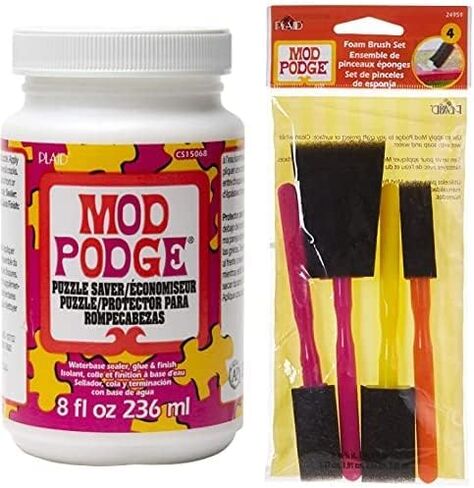Mod Podge Puzzle Saver (8-Ounce) and Mod Podge Professional Decoupage Tool Set in Saudi Arabia