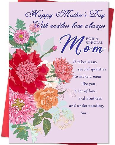 Funny Mothers Day Gifts for Mom, Sweet Mothers Day Card Gift for Mom from Son Daughter, Happy Mother's Day Card for Wife in Kuwait