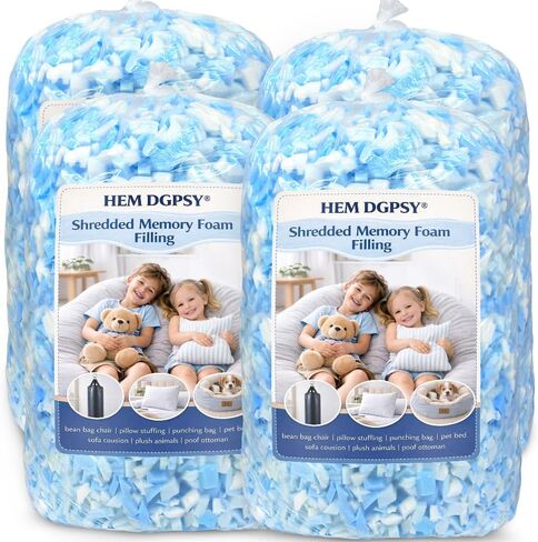 6lbs Pillow Stuffing Filling,Cross-Cut Shredded Memory Foam Pillow Filler for Your Adjustable Ice King Size Pillows,Refill to Customize Your Premium Pillows in Saudi Arabia