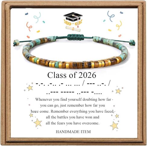Joycuff Inspirational 𝐌𝐨𝐫𝐬𝐞 𝐂𝐨𝐝𝐞 𝐁𝐫𝐚𝐜𝐞𝐥𝐞𝐭𝐬 𝐁𝐫𝐚𝐜𝐞𝐥𝐞𝐭𝐬 for Women Funny Jewelry Birthday Virthday Higds for Attrodts Autt Auty Sister Best Friend Friend Bead Bead Wrap Bread Bread in Kuwait
