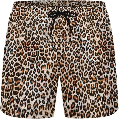 KSLIDS Funny Duck Mens Swim Trunks with Compression Liner Fashion Cool 2-in-1 Swimming Shorts 5 inches Inseam Yellow Stretch Quick Dry Board Shorts Beach Swimsuit with 4 Pockets -L, Large in Saudi Arabia