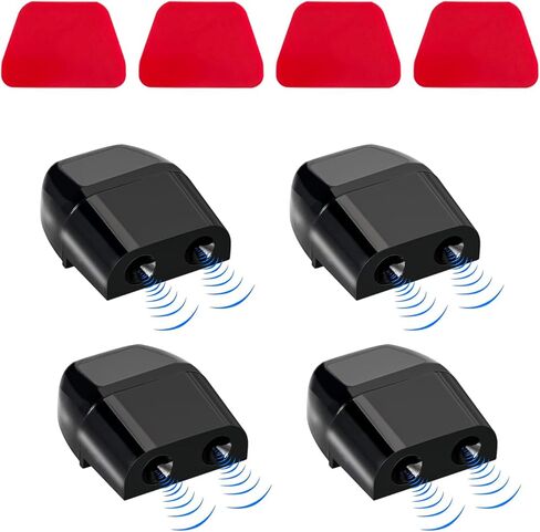 4 PCS Deer Whistles for Car, Avoid Collisions Save Deer Warning Devices with Waterproof Adhesive Tapes, Universal Animal Alert Accessories for Cars, Trucks, Motorcycles (Black) in Kuwait