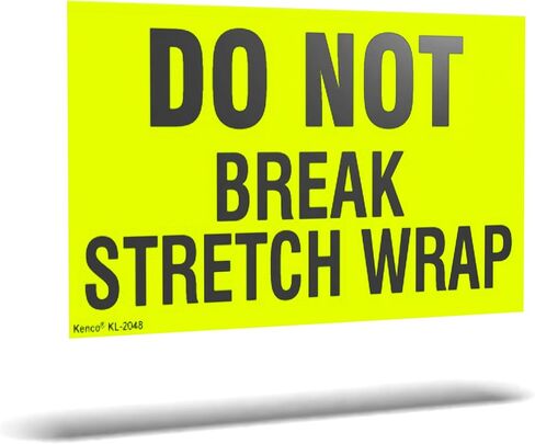 Kenco 3" X 5" Do not Break Stretch Wrap Fluorescent Shipping Label Stickers for Shipping or Packing -500 Labels Per Roll in Saudi Arabia