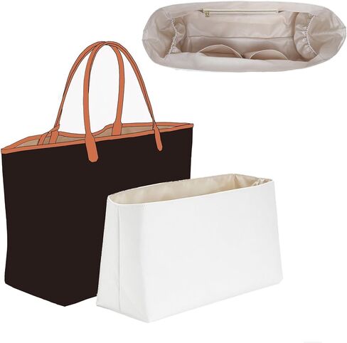 منظم محفظة إدراج متوافق مع حقيبة Goyard Bohème Hobo ، وهي حقيبة ورقية مقاومة للوزن مصابة بالوزن الخفيف للوزن (أبيض) in Kuwait