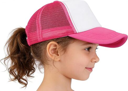 الأطفال Mesh-Baseball-Cap-Girls-Girls-Hat-Capback Capback Capback القابل للتعديل للصيف (2-5 سنوات) in Kuwait