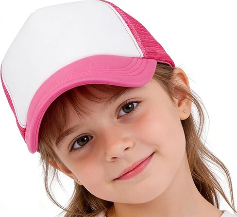 الأطفال Mesh-Baseball-Cap-Girls-Girls-Hat-Capback Capback Capback القابل للتعديل للصيف (2-5 سنوات) in Kuwait