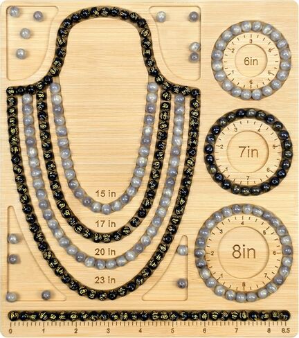 NOAVAOL Bead Boards for Jewelry Making, Combi Bamboo Beading Board for Jewelry Bracelet Making, Beading Trays Jewelry Design Mats for Bracelet, DIY Design Bamboo Jewelry Making Supplies in Saudi Arabia