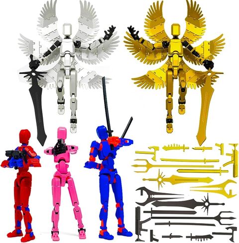 5 Pack T13 Action Figure Assembly Completed, Titan 13 Action Figures Set, Dummy 13 Action Figures, Nova 13 Robot Toy, Lucky T 13 Toy for 6-12 Years Old, Birthday Gift for Boys in Saudi Arabia