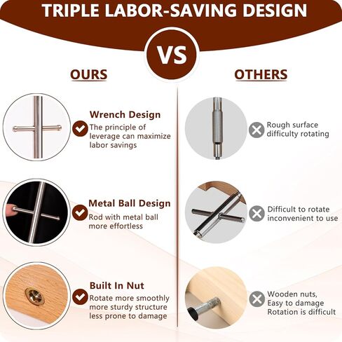 قبعة قابلة للتمدد للقبعات الملائمة، قبعة قابلة للتعديل مقاس 7 إلى 8 1/2، أداة تمديد القبعة، أداة إعادة تشكيل القبعة تناسب جميع القبعات - خشب صلب، موسع القبعة عالي التحمل in Kuwait